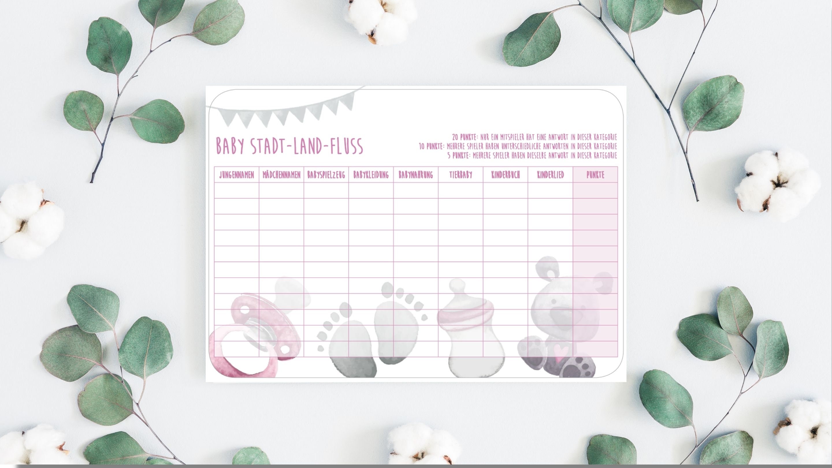 Baby Stadt-Land-Fluss PDF - Etsy.de