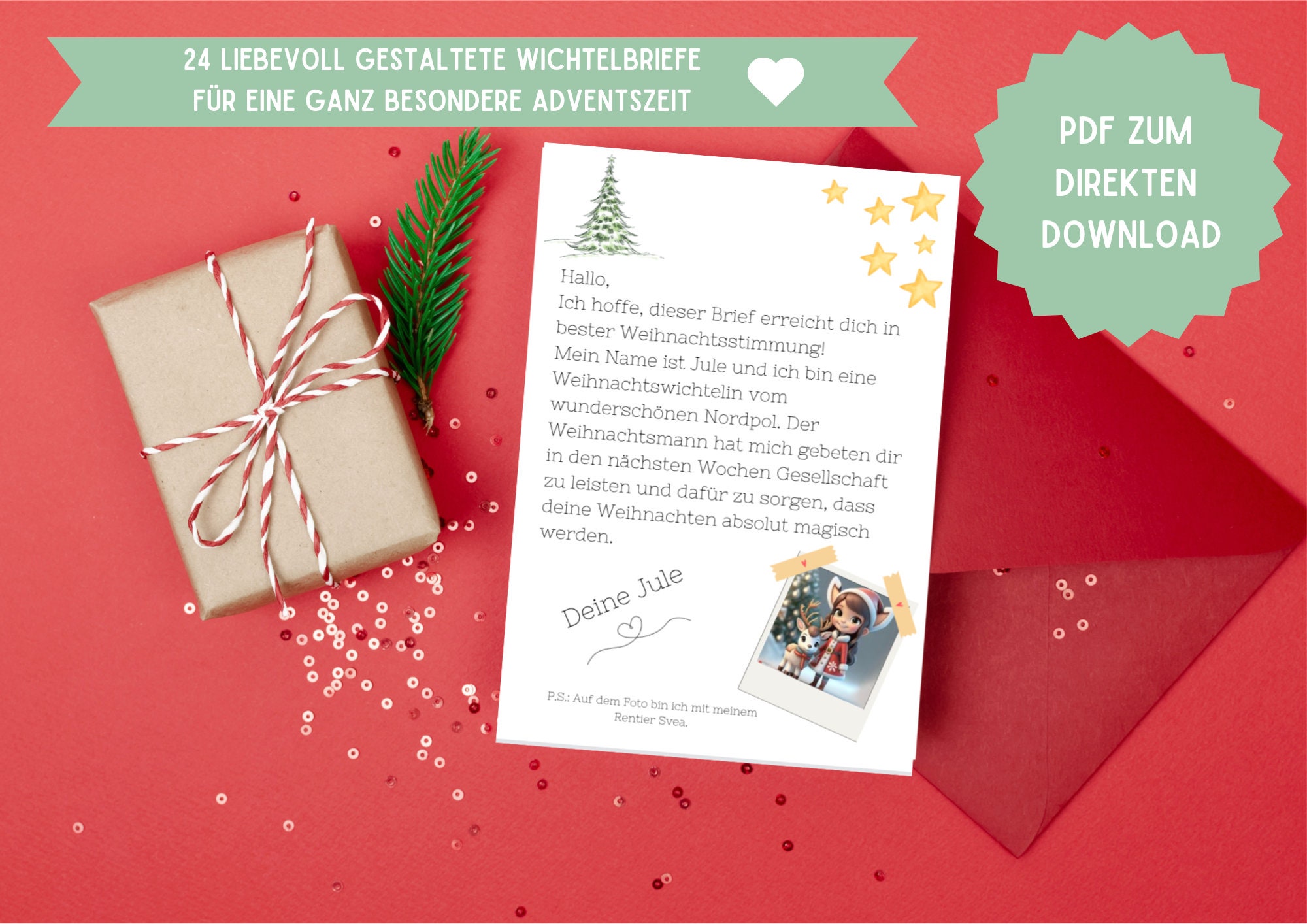 24 Cartas De Papá Noel Secreto Para Niños Para El Período Previo A.