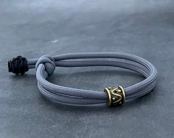 Beaded Adjustable Paracord Bracelet