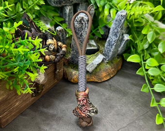 Cordón de paracord Viking Berserker hecho a mano con cuenta de edición limitada