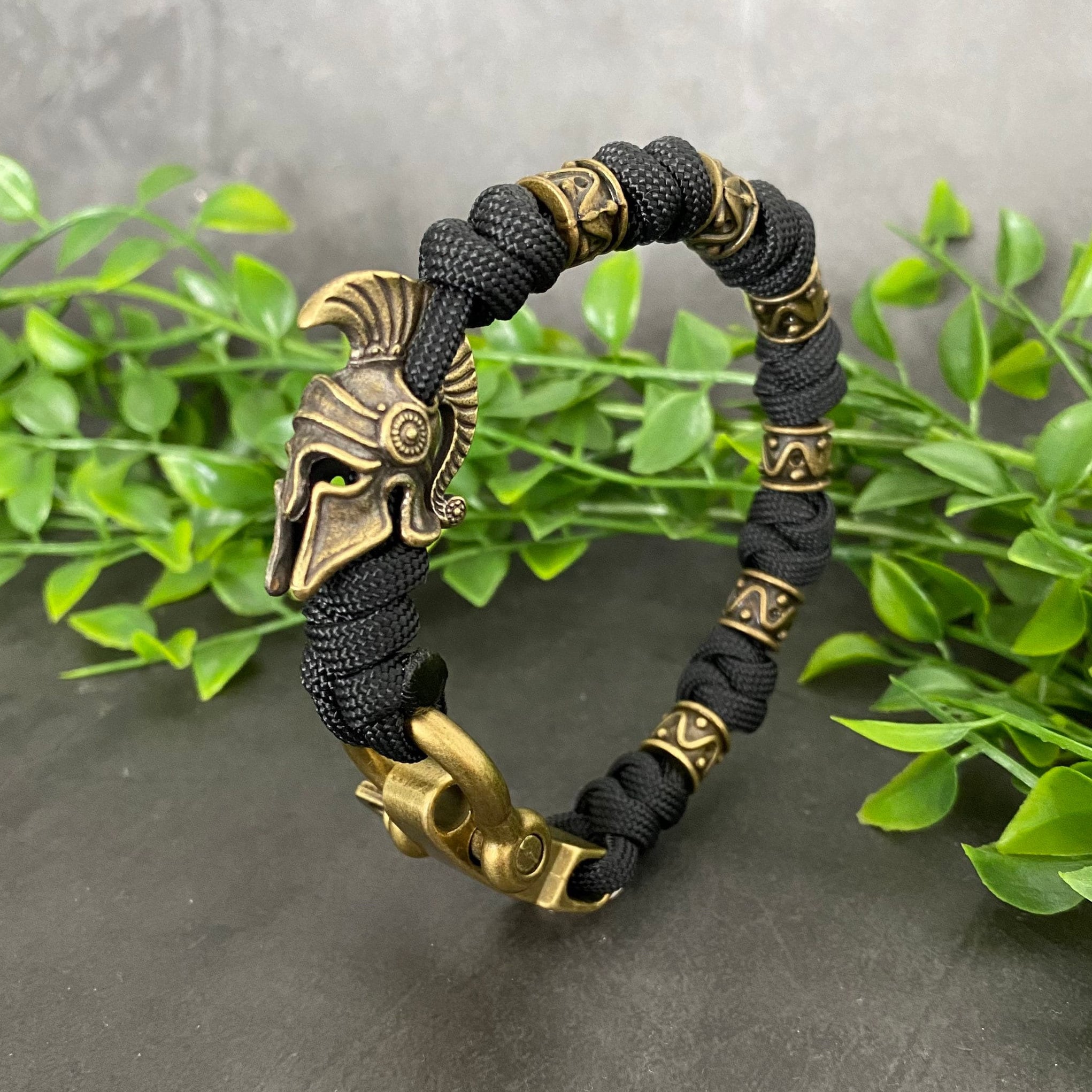Fermoir Shackle Tête De Mort Pour Bracelet Paracorde – Laiton, DIY