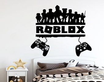 Roblox Wall Decal Etsy - roblox all decals