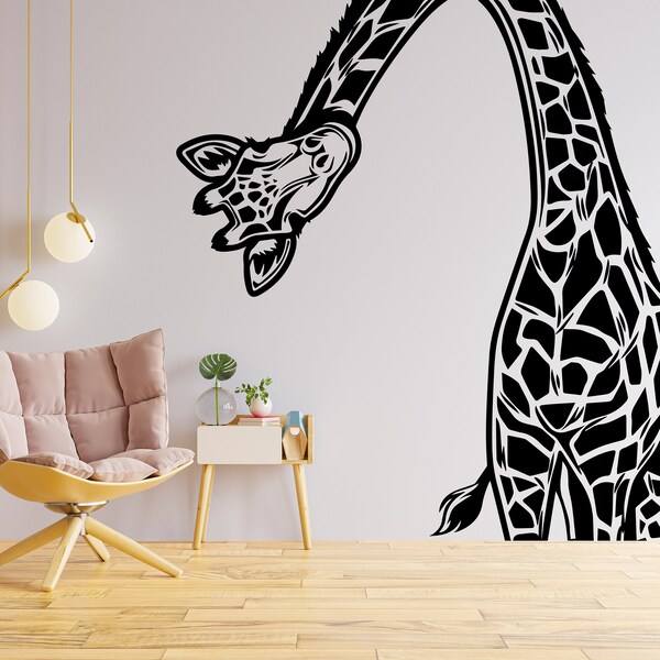 Giraffe Wall Decals Etsy