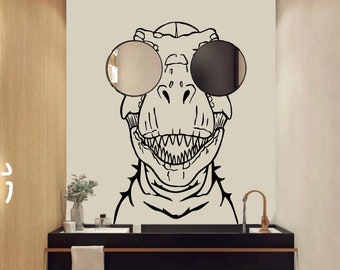 Dinosaur wall decal Dinosaur decor Dinosaur kids Dinosaur wall art Decal Dinosaur wall decal Dinosaur Wall Bathroom Wall Decals 4517ER