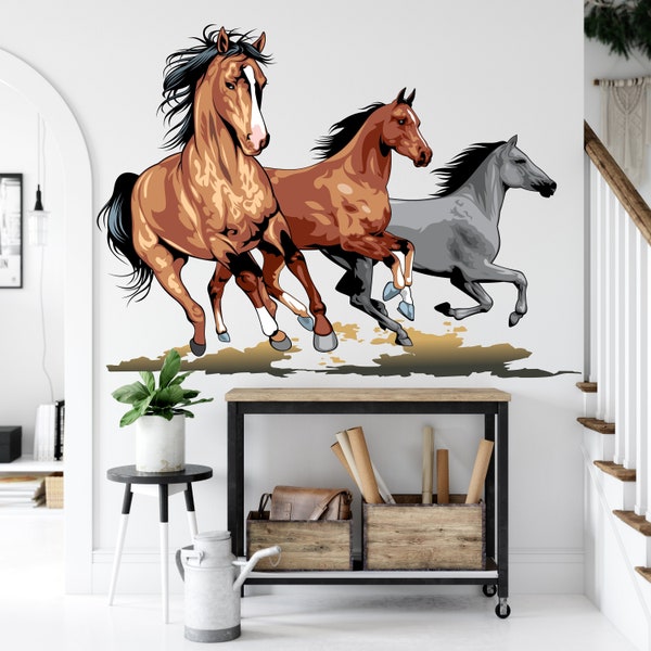 Horse Wall Decal Etsy