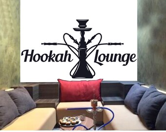 rta890 Smoke Tobacco Hookah bar Cafe Lounge Gift Wall Decal Vinyl Decor Sticker Art Decor Bedroom Office