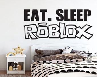 Roblox Wall Decal Etsy - details about roblox 2 a4 custom glossy stickers wall sticker decor decals laptop car vinyl