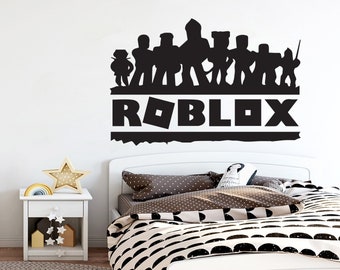 Roblox Wall Decal Etsy - roblox home decals