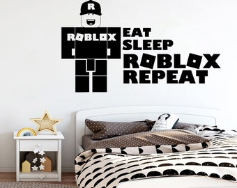 Roblox Wall Decal Etsy - roblox home decals