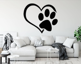 Details about / Ones With Paws Dog Dogs Puppy Animal Room Wall Sticker Vinyl Art Decals Decor