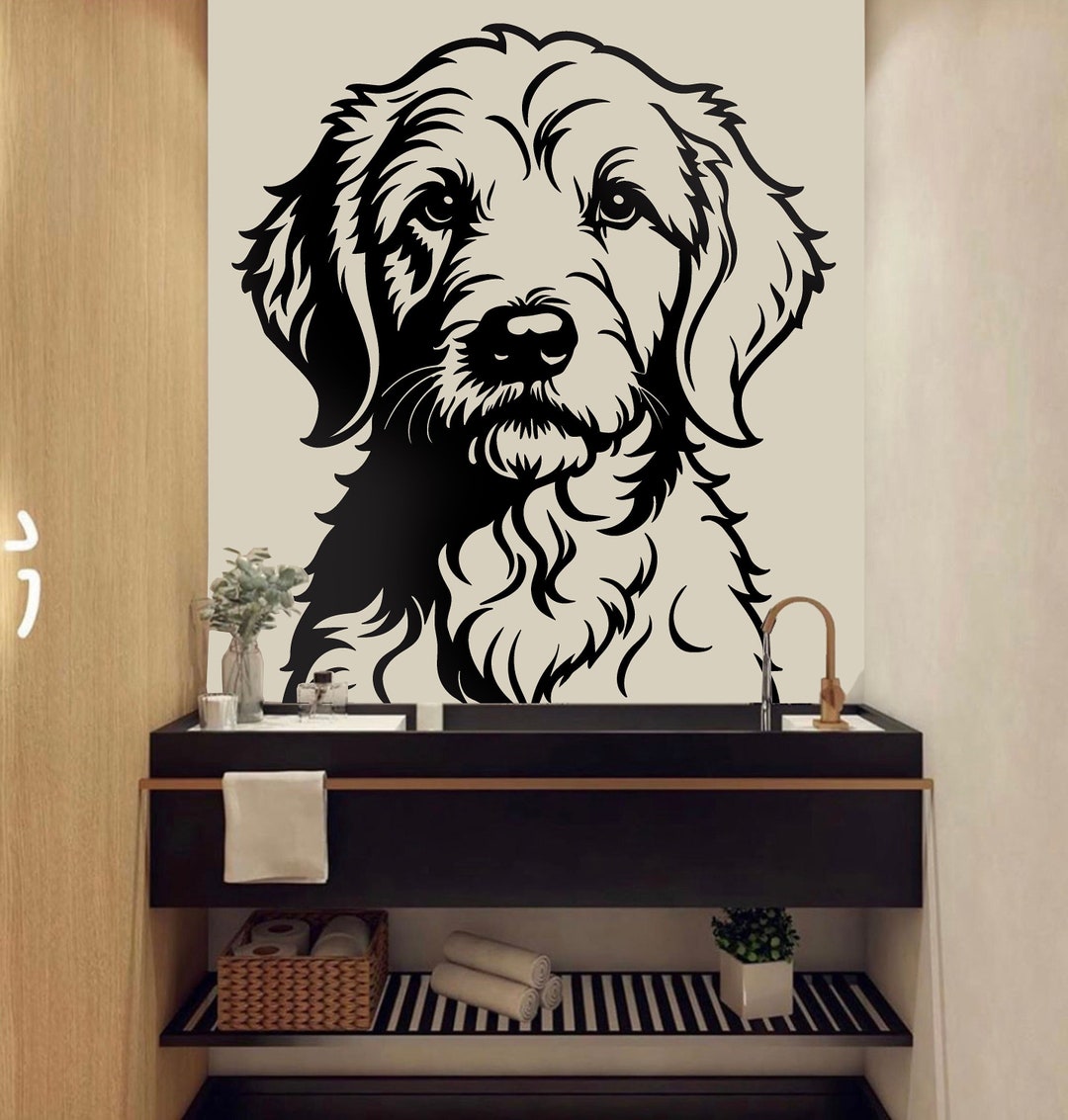 Goldendoodle Wall Decal Dog Decor Dog Kids Dog Wall Art Decal Dog Lover