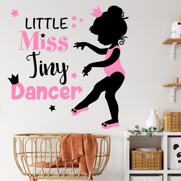 Ballerina Wall Decal, Dance Wall Decor, Personalized Decal, Girls Room Decor, Ballet Decor, Ballerina Decor, Girls Room, Girls Gifts 3571ER