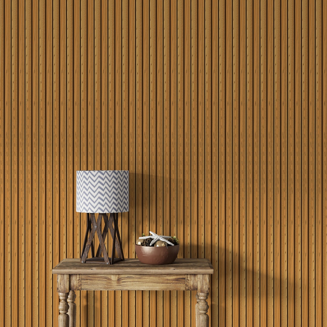 Wood Wall Panel, Real Wood Panels Decor, Wood Wall Decal, Wood Strips