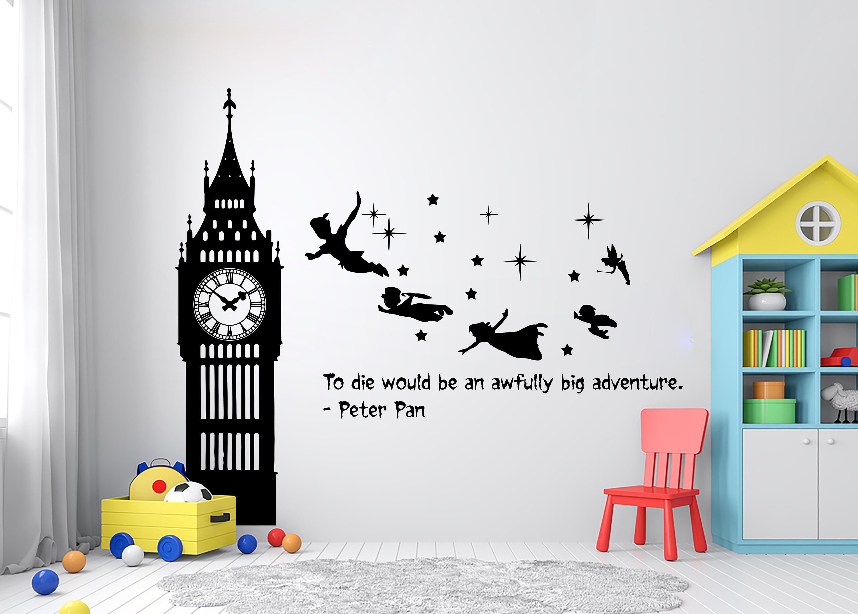 Peter Pan Wall Decals Never Grow up 