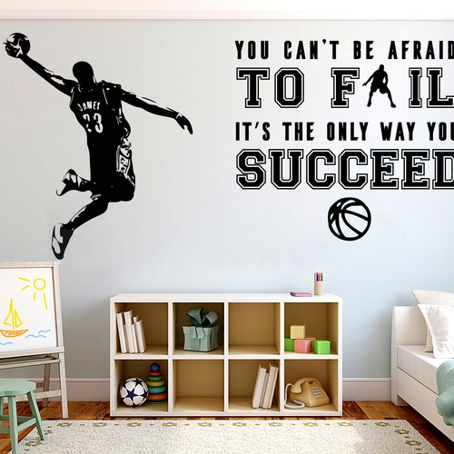 Basketball Quotes Decor Basket Wall Decal Basket Stickers Etsy Australia