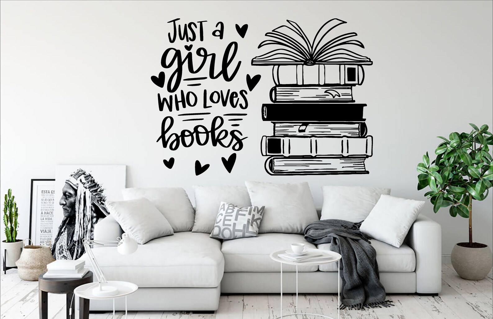 Book Quote Kids Wall Decal Books Quote Reading Room Library Etsy