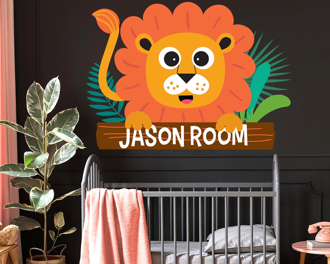 Lion Nursery Wall Decor, Nursery Wall Art, Nursery Wall Stickers, Kids ...