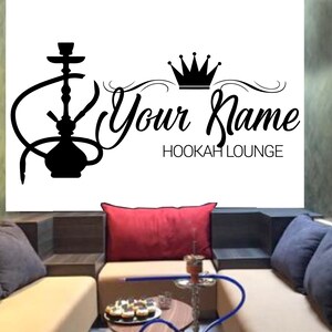 Hookah Lounge Wall Decor Hookah Lounge Bar Hookah Decals Hookah Shop ...