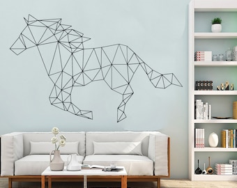 Animal Abstract Polygonal wall decor Decals Geometric Art wall Art Stickers Home Interior Design Office Murals Gifts Decoration Vinyl 566ER