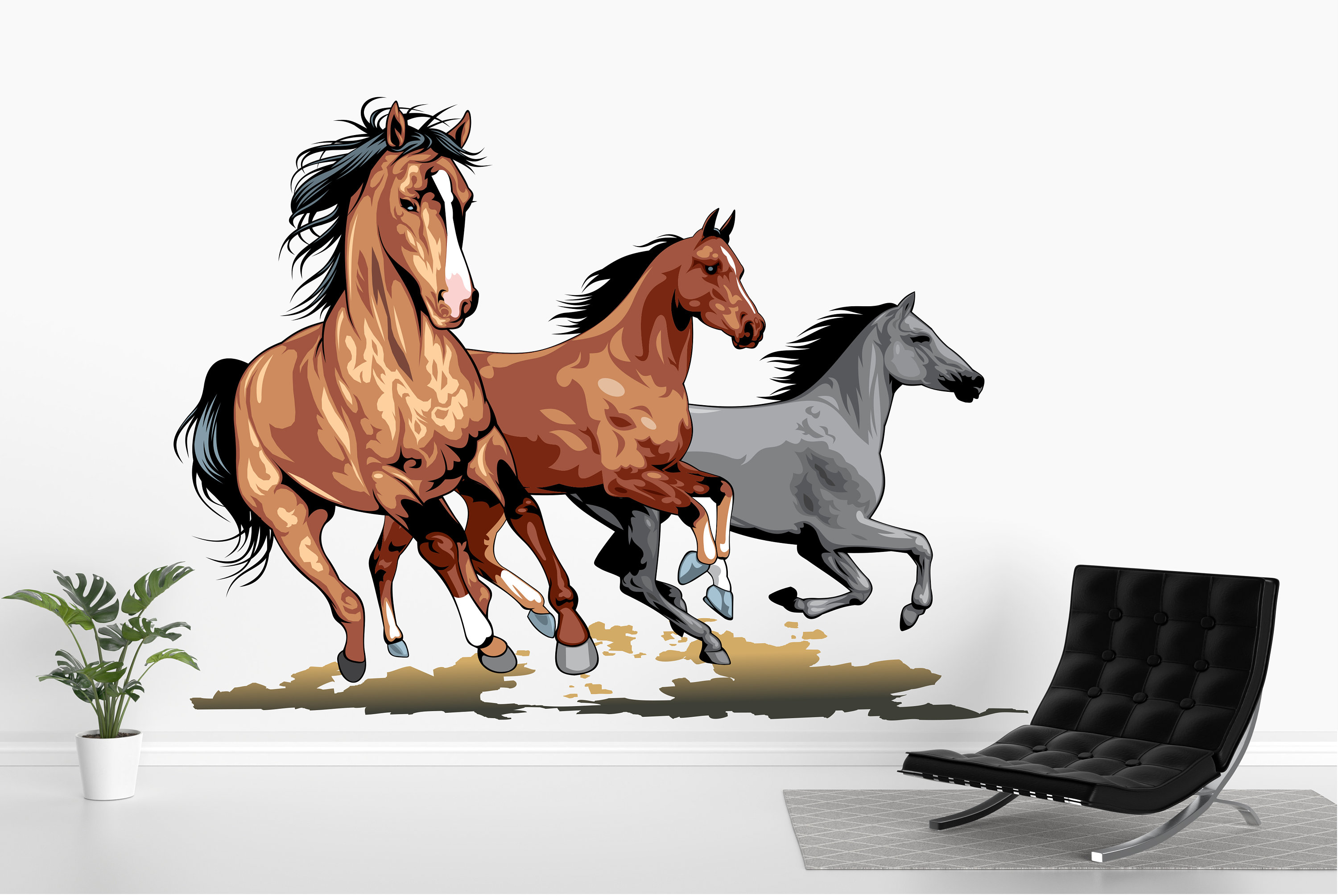 Beautiful Horse Wall Decal Horse Wall Sticker Horse Wall Etsy UK