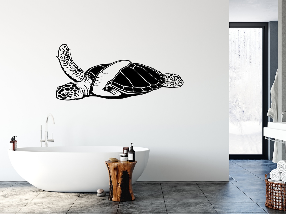 Turtle Wall Decor Sea Turtle Wall Decals Sea Turtle Wall - Etsy