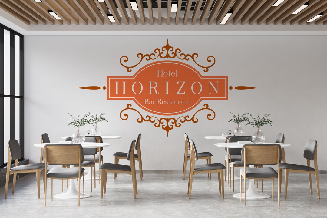 Restaurant Custom Hotel Sign Bar Wall Decal Gifts Vinyl Food Lover