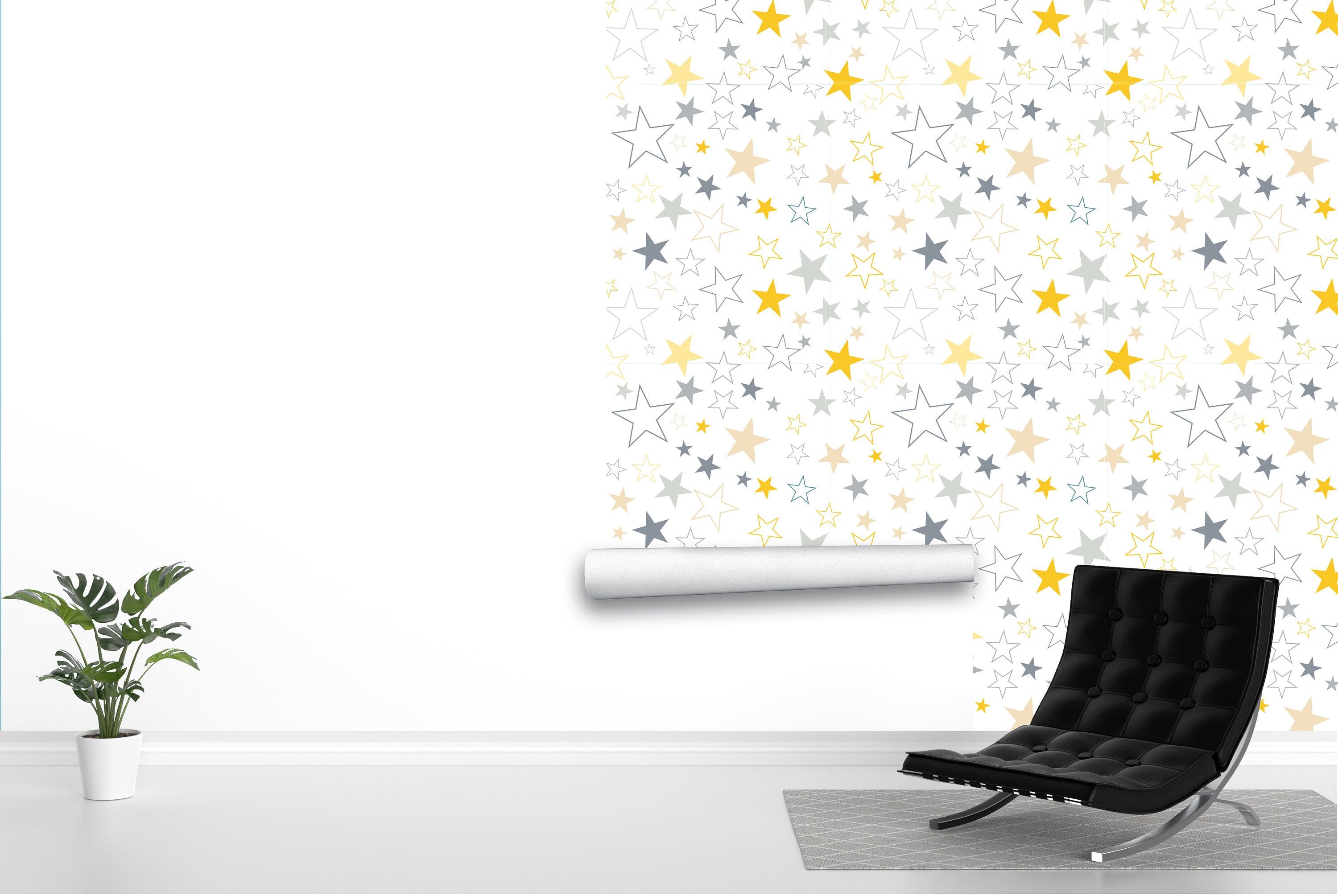 Colorful Stars Wallpaper Stars Peel and Stick Stars Fabric - Etsy