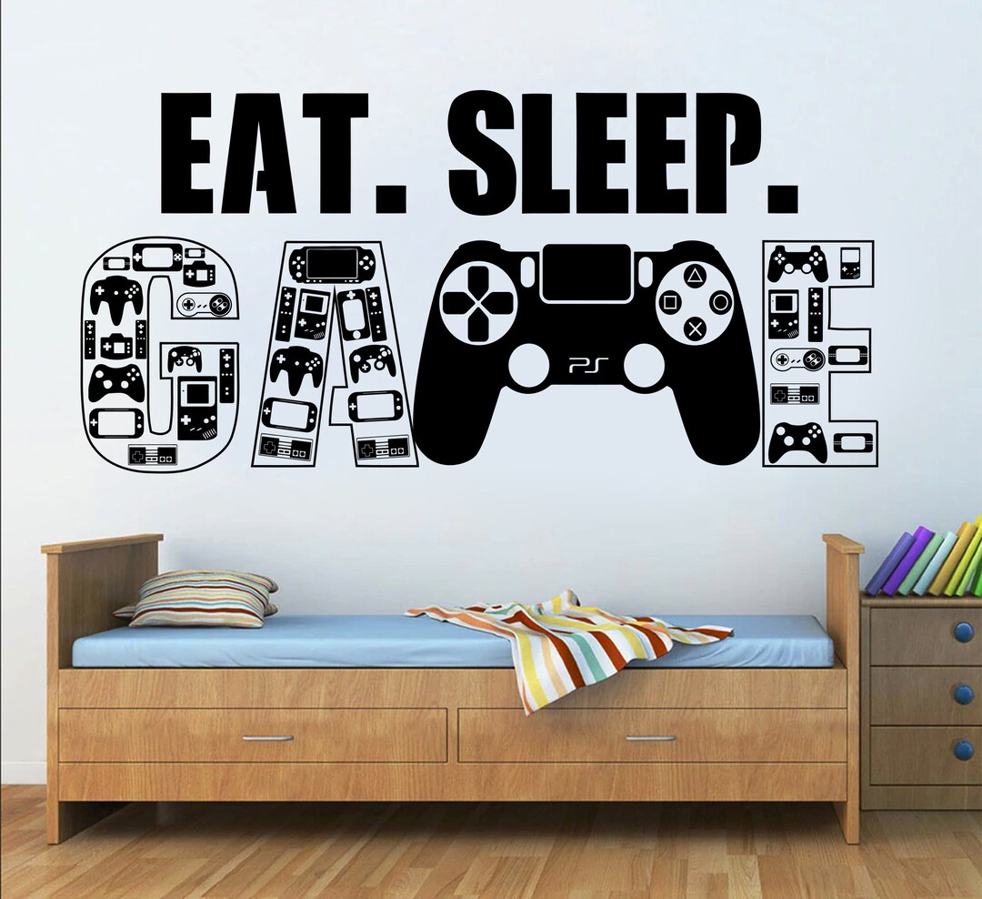 Adesivo Da Parete In Vinile Gamer: Adesivi Game Zone Per La - Foto 6