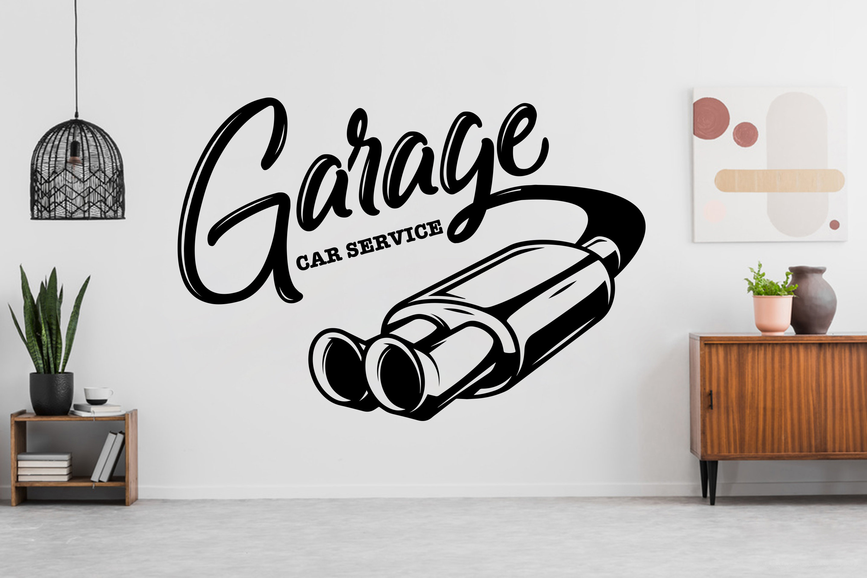 Garage Sticker Example Garage Art Stickers Road Wall Decal Way Highway Vinyl Sticker Track