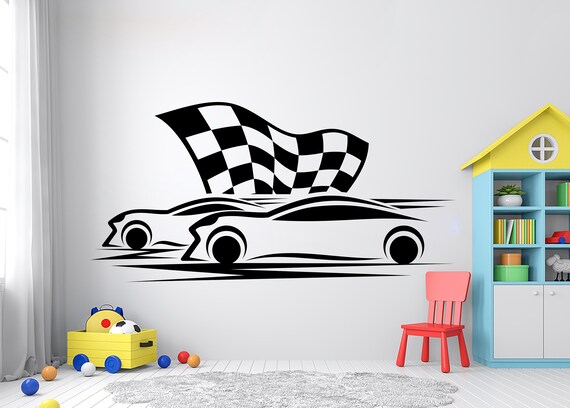 Race Car Racing Wall Decal Racing Car Speedometer Decal Wall | Etsy