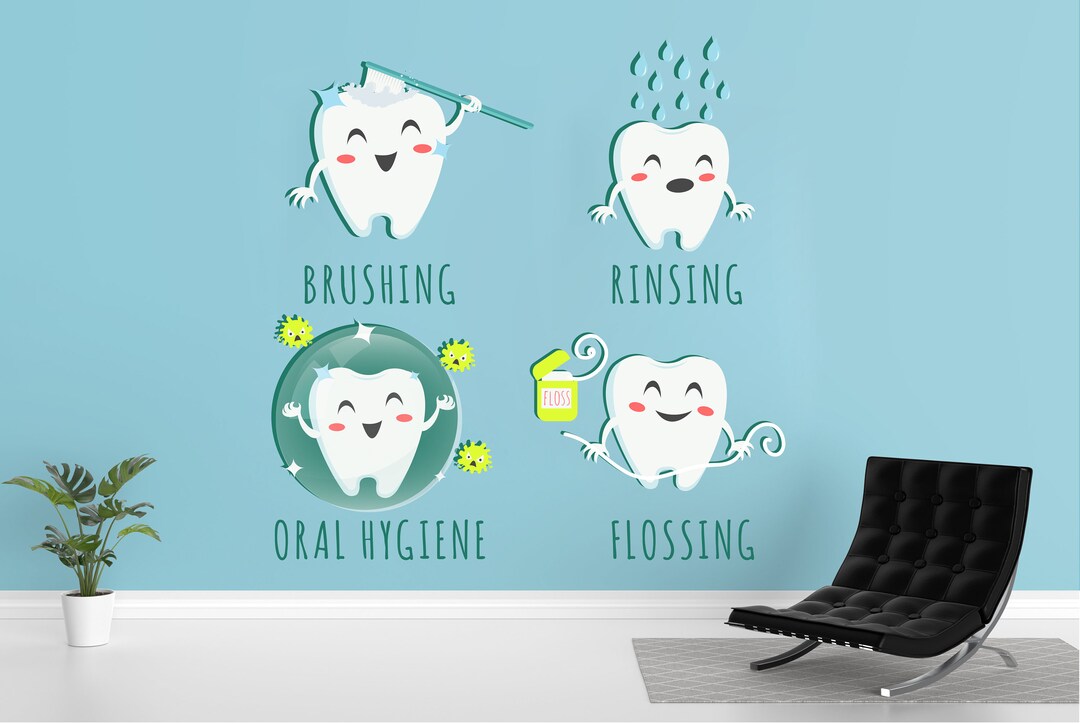 Dental Wall Decor Smile Dental Stickers Dental Clinic Wall Decal Dental Wall Sticker Dental