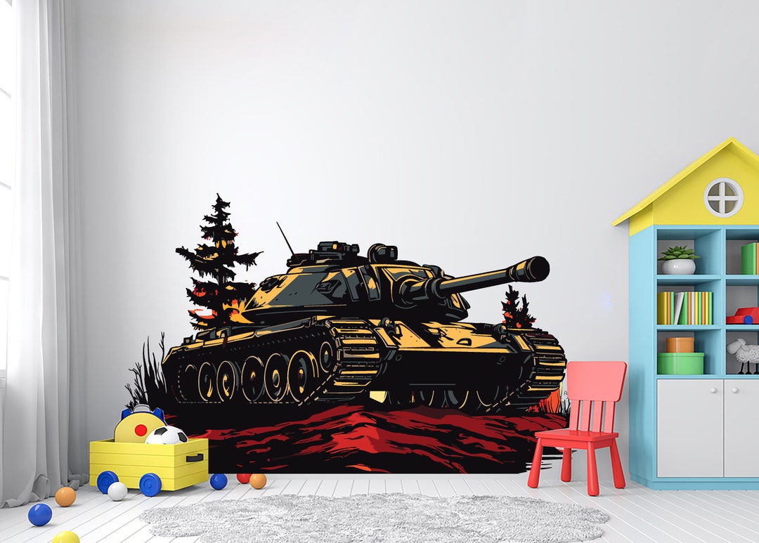 Tank Military Wall Decal Hero Soldier Army Helicopter Soldier Etsy