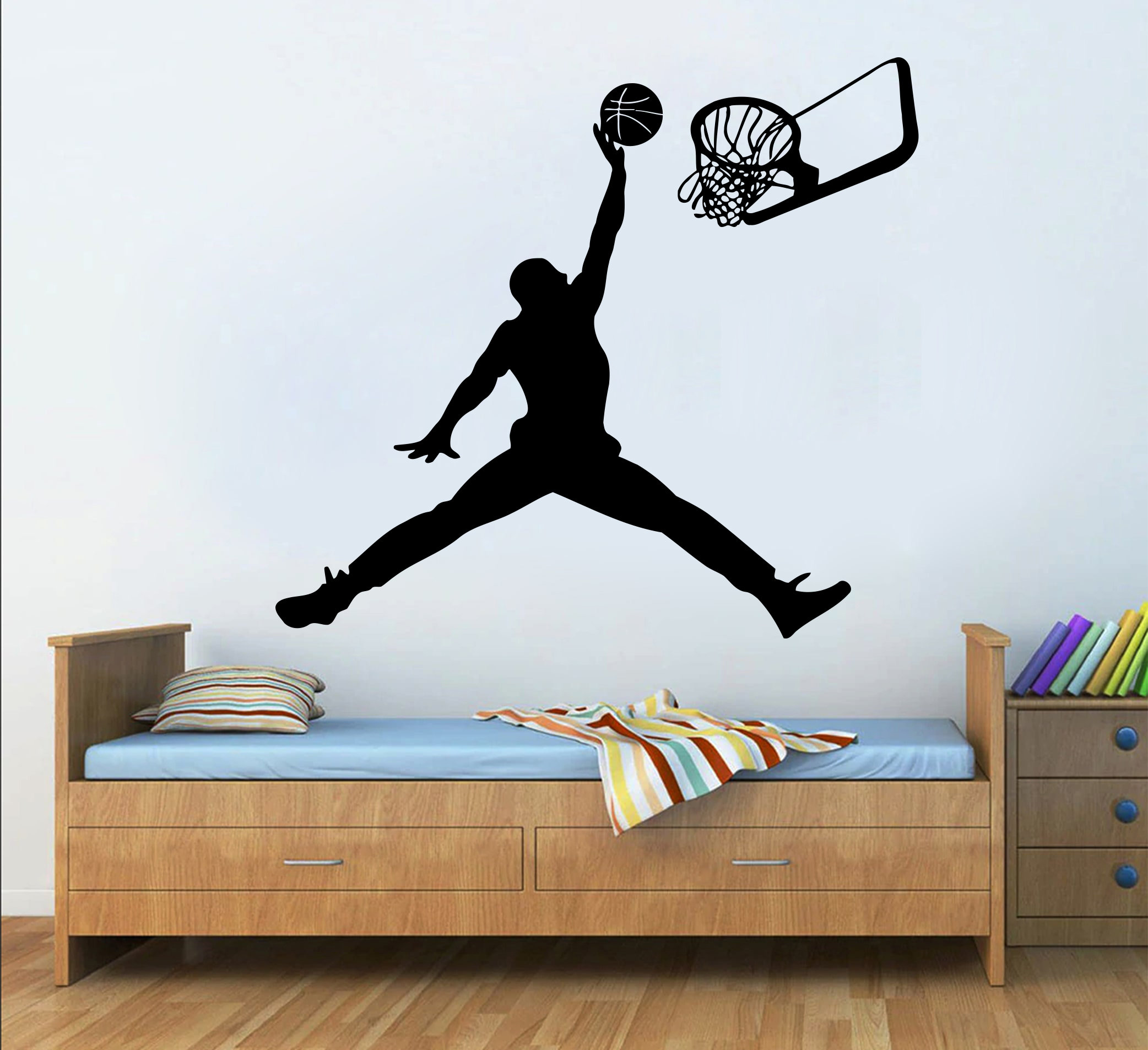 Basketball Custom Wall Decal Sport Vinyl Boys Basket Wall Art Stickers Basketball Wall Stickers Kids Room Removable Home Decor 805ER Etsy