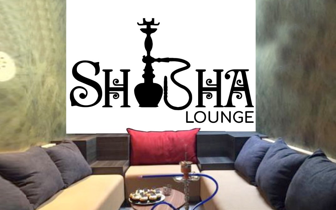 Hookah Lounge Wall Decor Hookah Lounge Bar Hookah Decals Hookah Shop