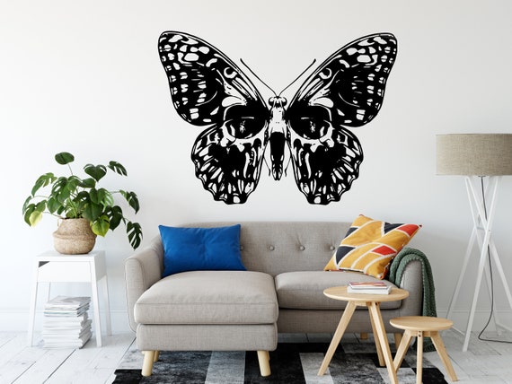 Schmetterling Totenkopf Wandtattoa Zitate Wanddeko Schmetterling Engel  Aufkleber Engel Kunst Geschenke Frau Männer Mädchen Inspirierende Aufkleber  4145ER - .de