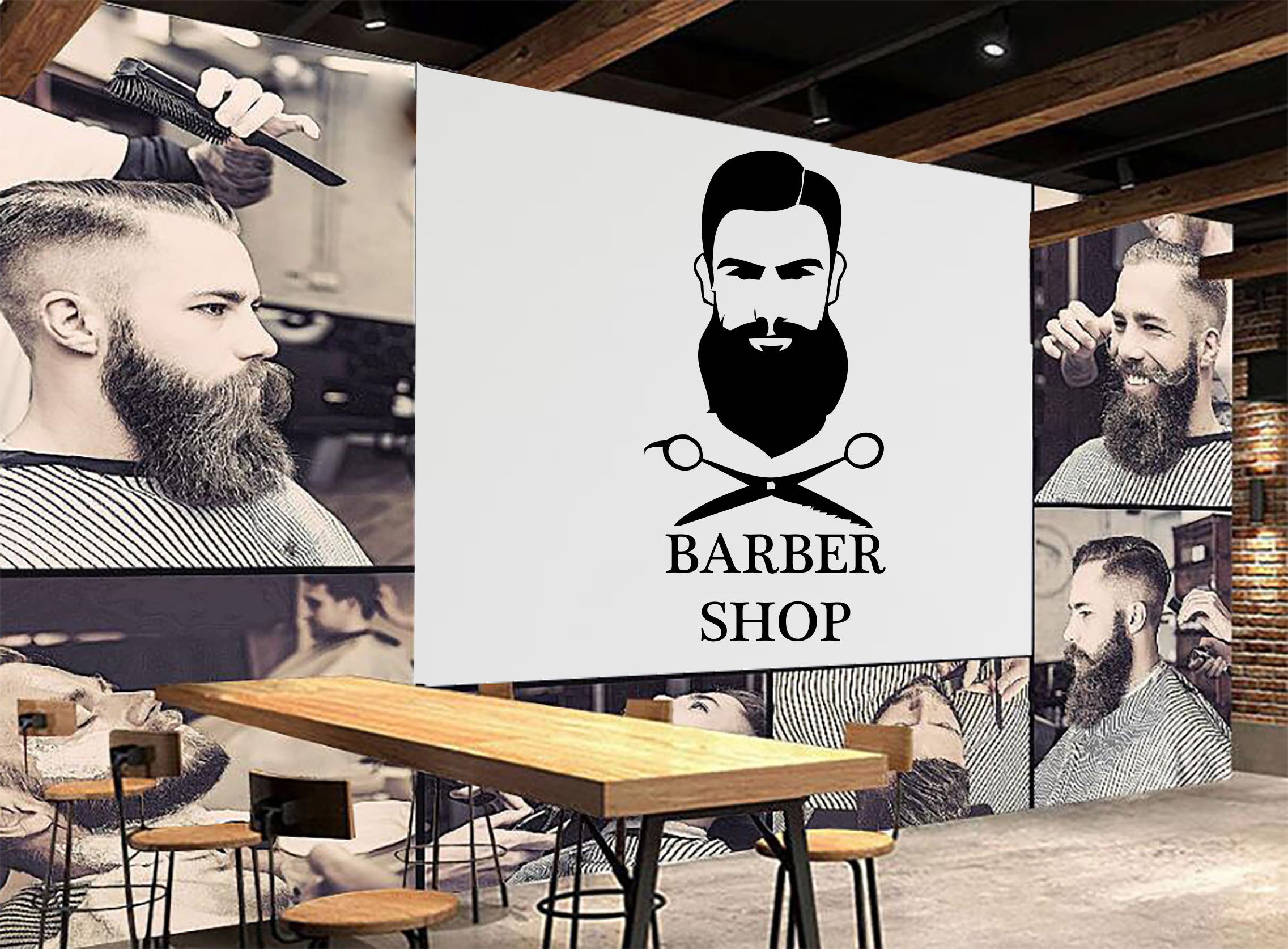 Barber Wall Art Personalized Barber razor Decor Barber gifts Etsy