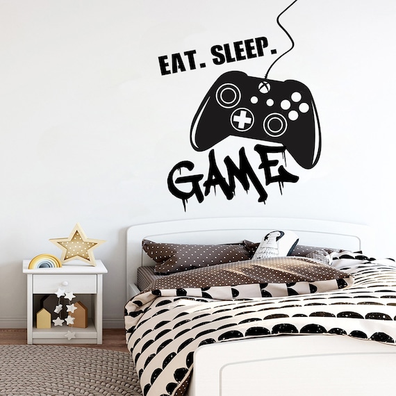 Gaming Zone Wall Stickers XONE Controller Gamer Zone Vinyl Gamer