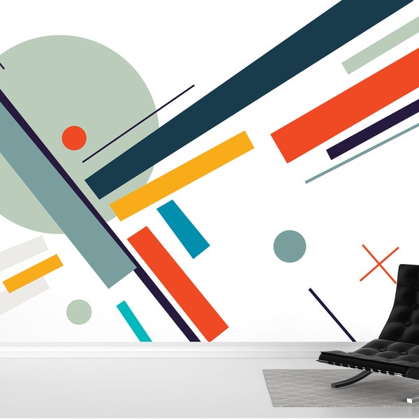 Geometric Wall Decal Etsy