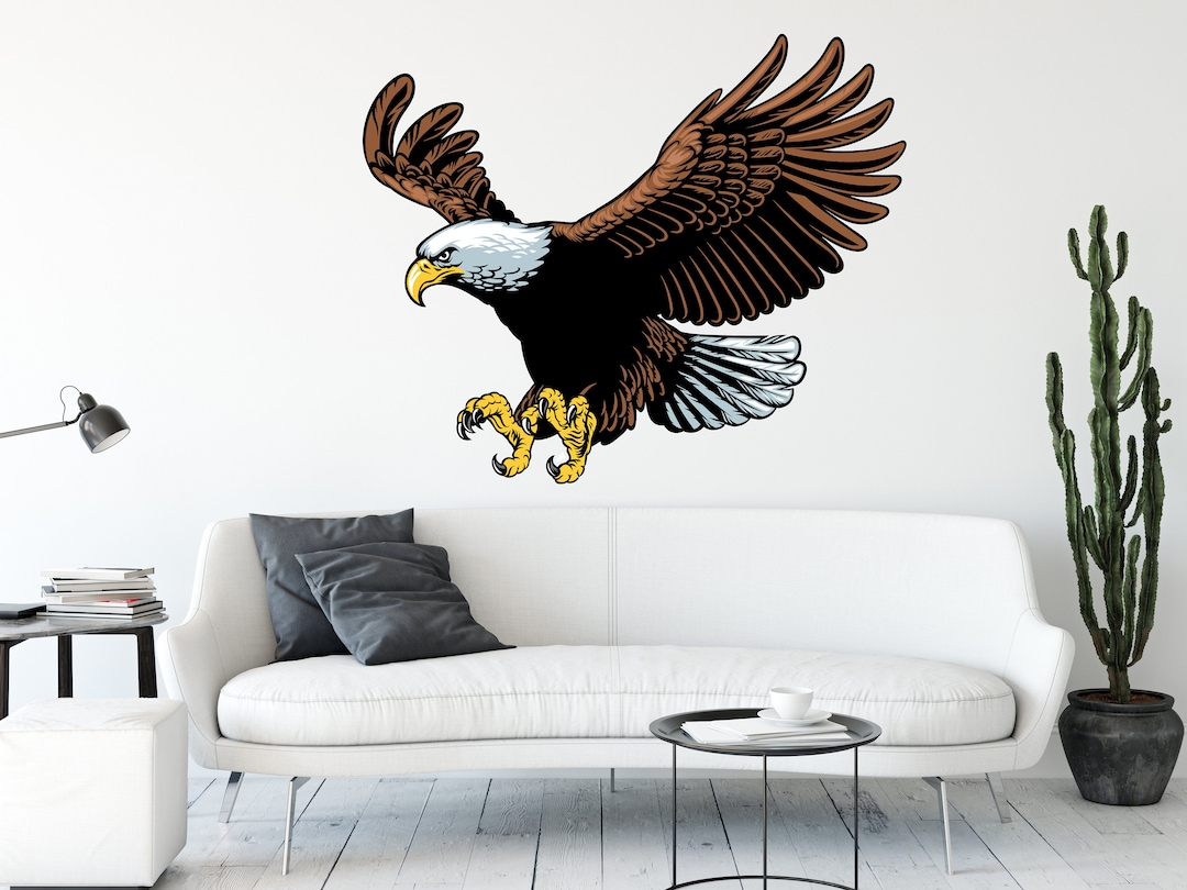 Eagle Wall Decor Wild Eagle Decals Eagle Art Wall Art Eagle Stickers
