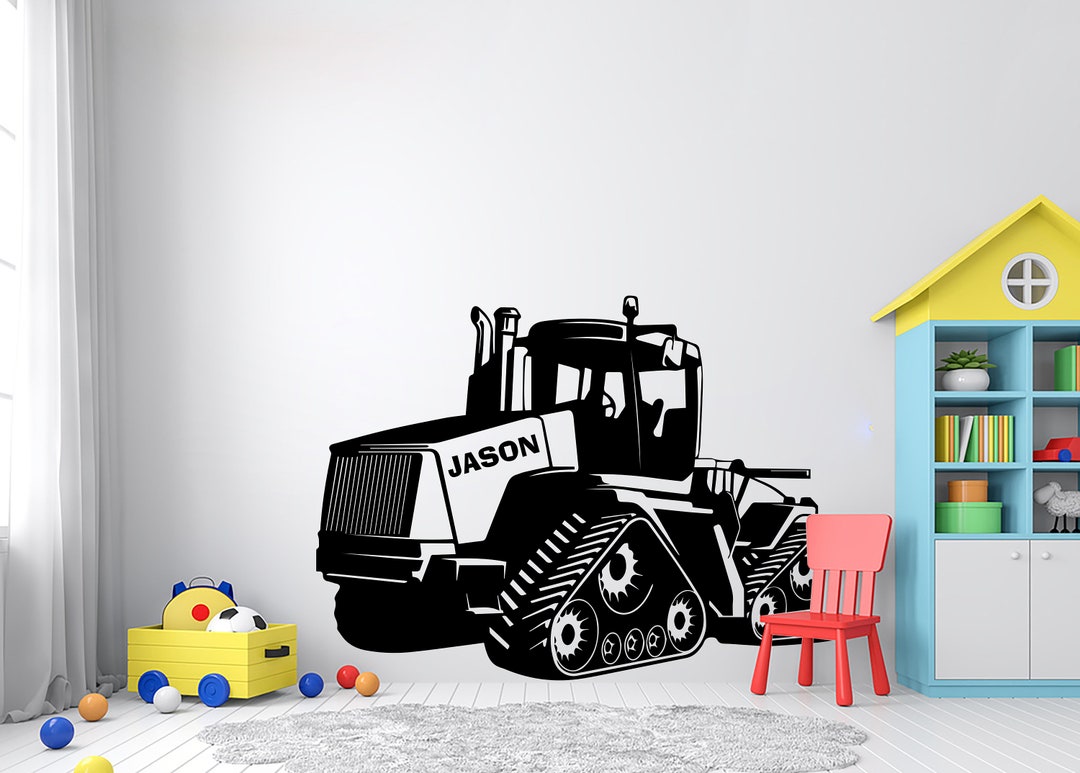 Quadtrac Wall Decal Farm Tractor Kids Tractor Wall Decor Nursery Kids ...