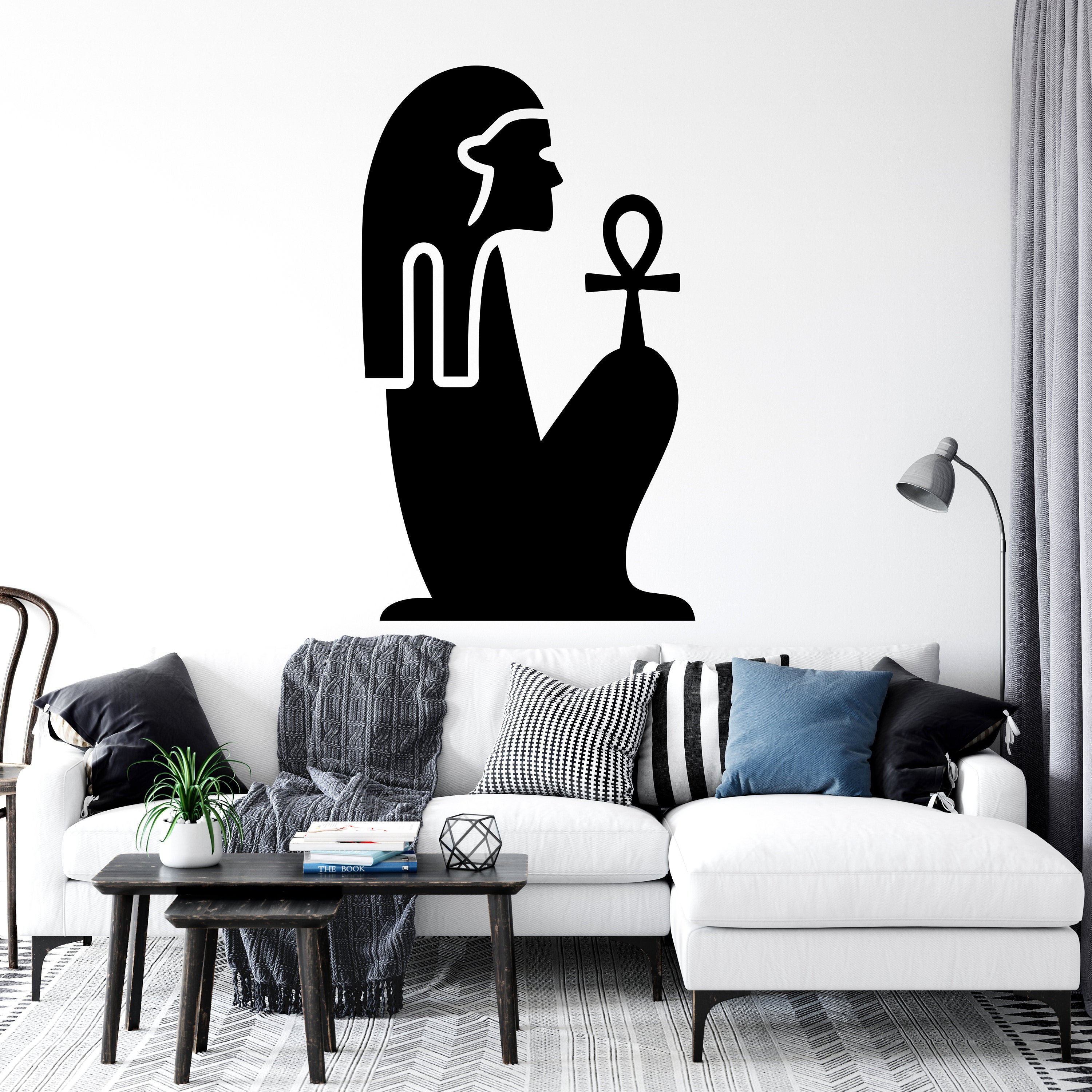 Egyptian Wall Decal Goddess Wall Decal Ancient Wall Art Etsy UK