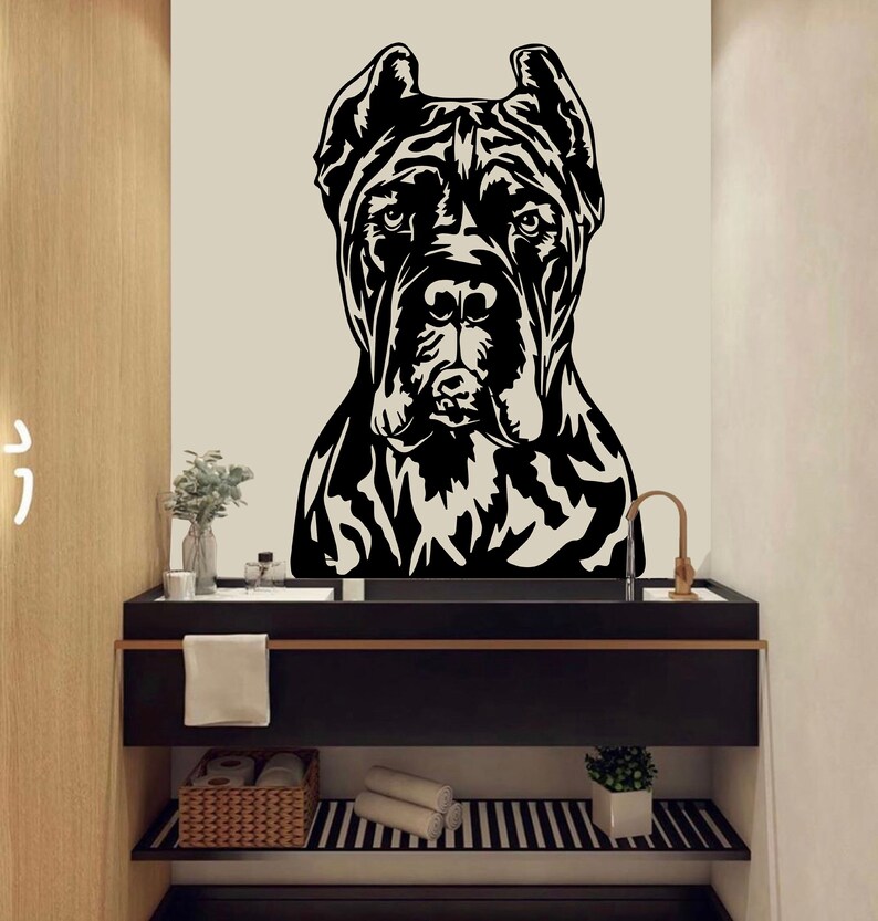 Cane Corso Dog Wall Decal Dog Decor Dog Kids Dog Wall Art Etsy