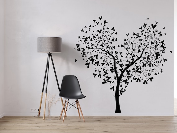 Tree With Birds Wall Stickers Tree Vinyl Wall Decal Kids Baby Room Wall  Tattoo Living Room Home Decoration Fine Wallpaper LL2252 - AliExpress