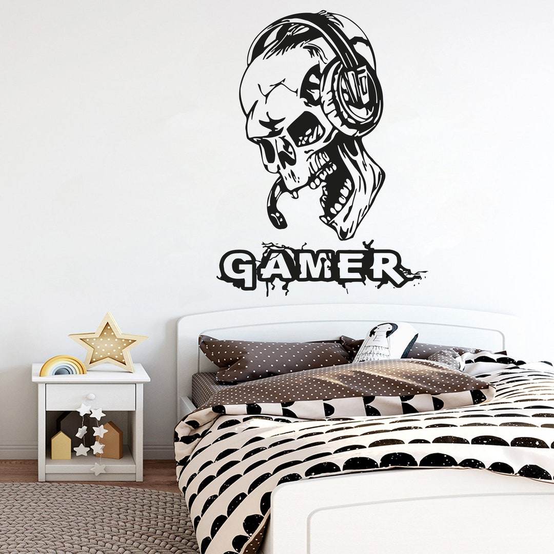 Gamer Wall Decor Custom Controller Decal Video Game Wall Etsy