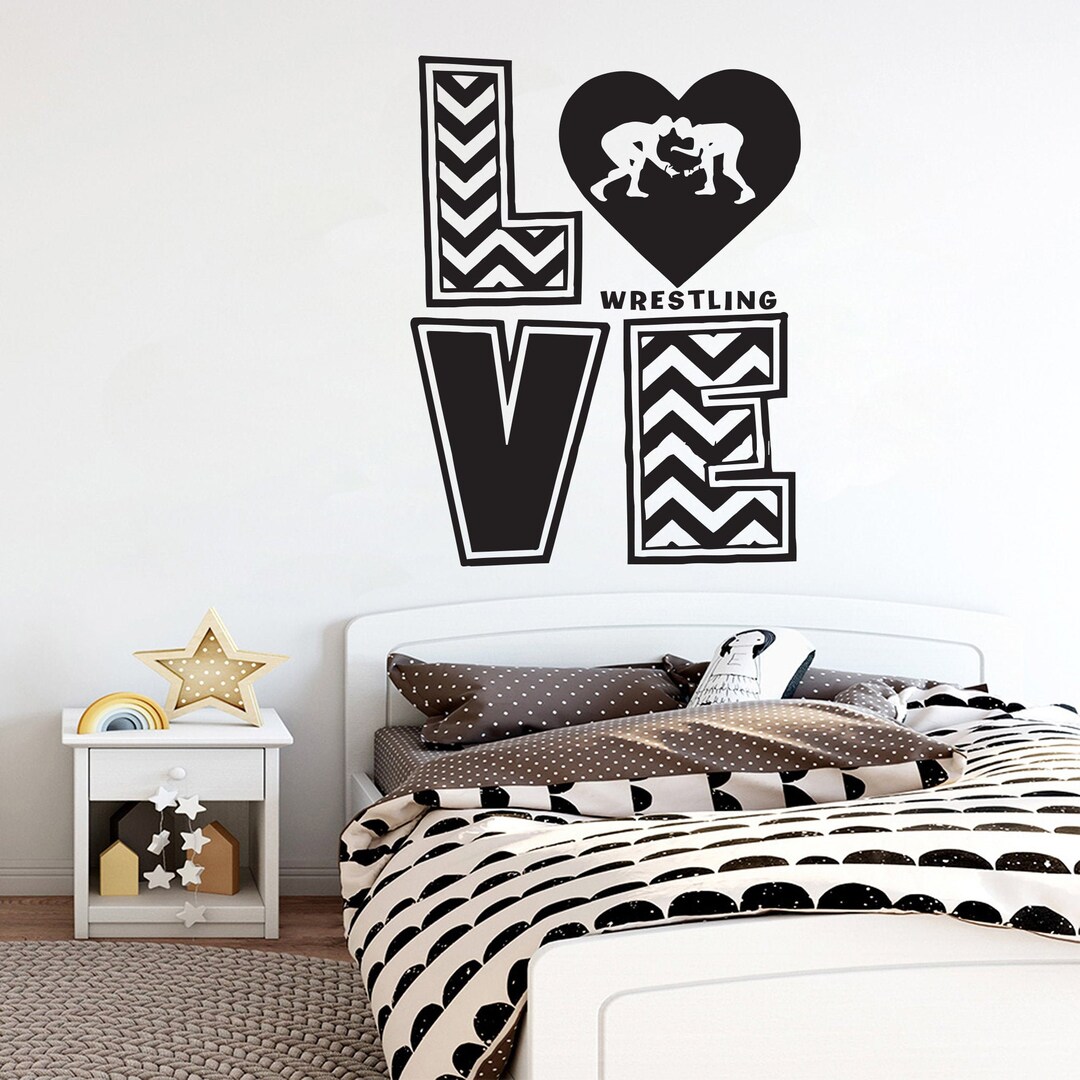 Wrestling Decor Custom Wrestling Wall Art Wrestler Gifts Men Etsy