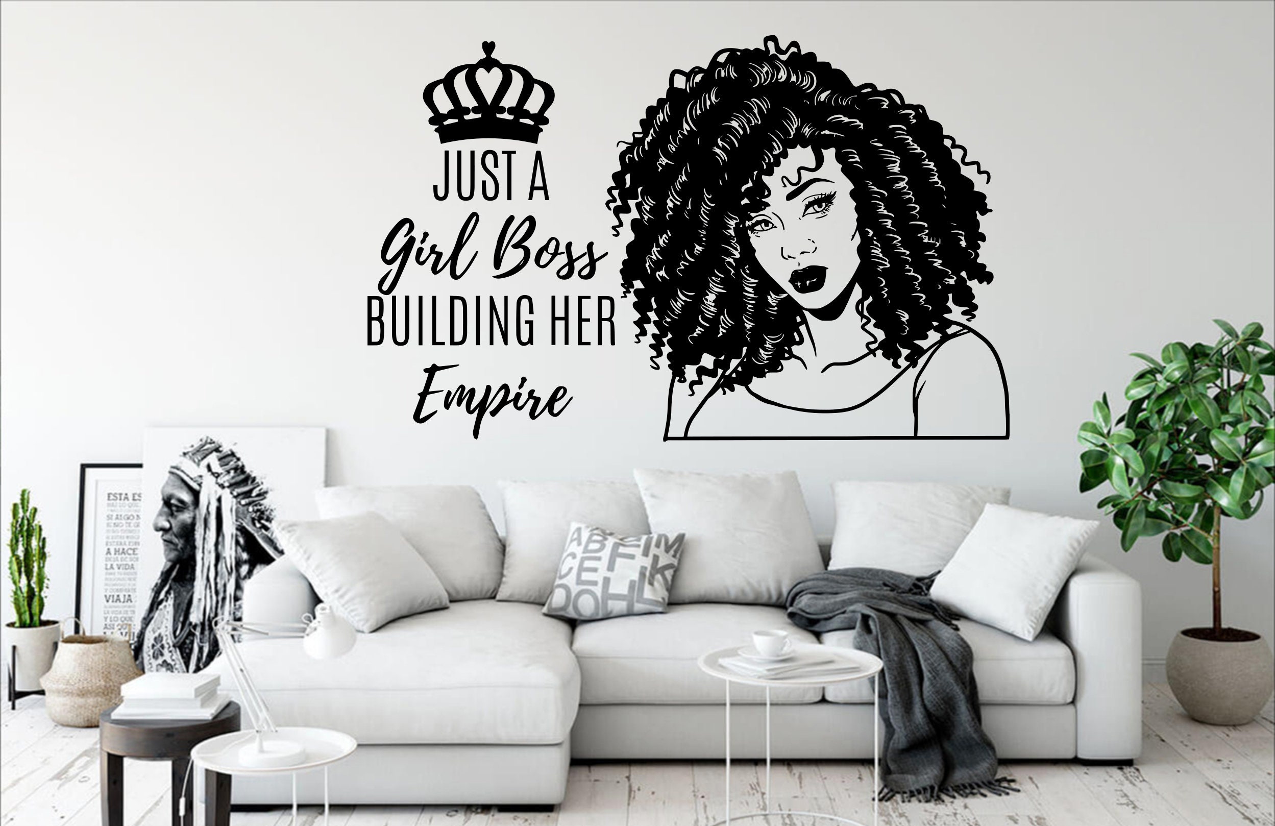 Home Décor Home & Living Wall Decals & Murals Queen Powerful Smart