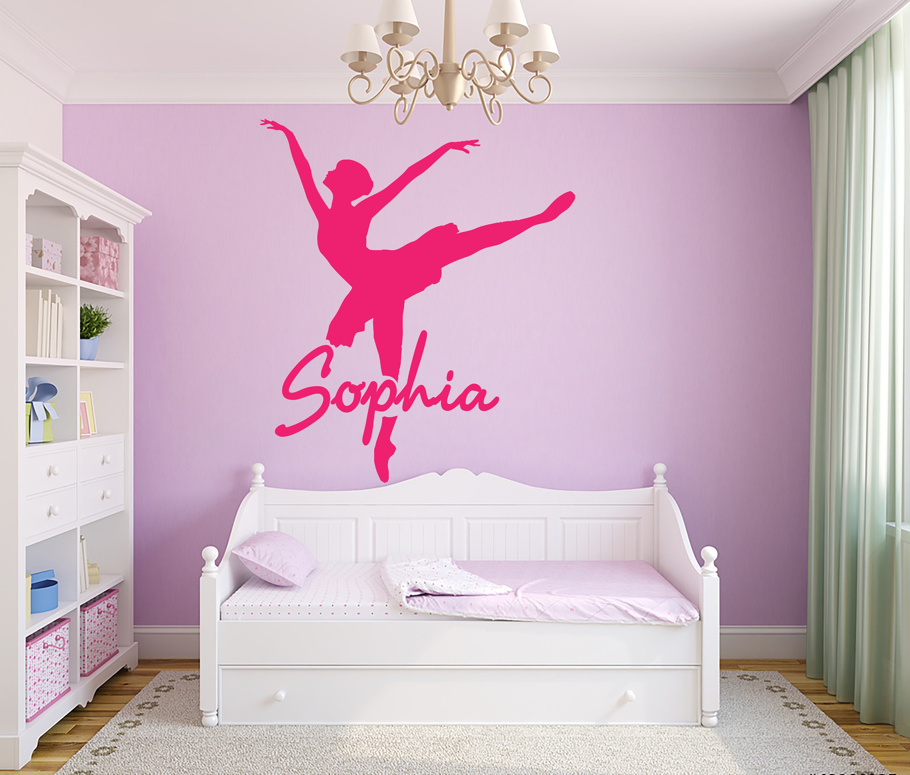 Ballerina Wall Decal Dance Wall Decor Personalized Decal Girls