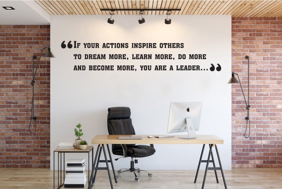Office Decor Office Quotes office stickers Office Wall Art Gifts Home Office Quote Teamwork Leadership Motivation Business Vinyl 453ER