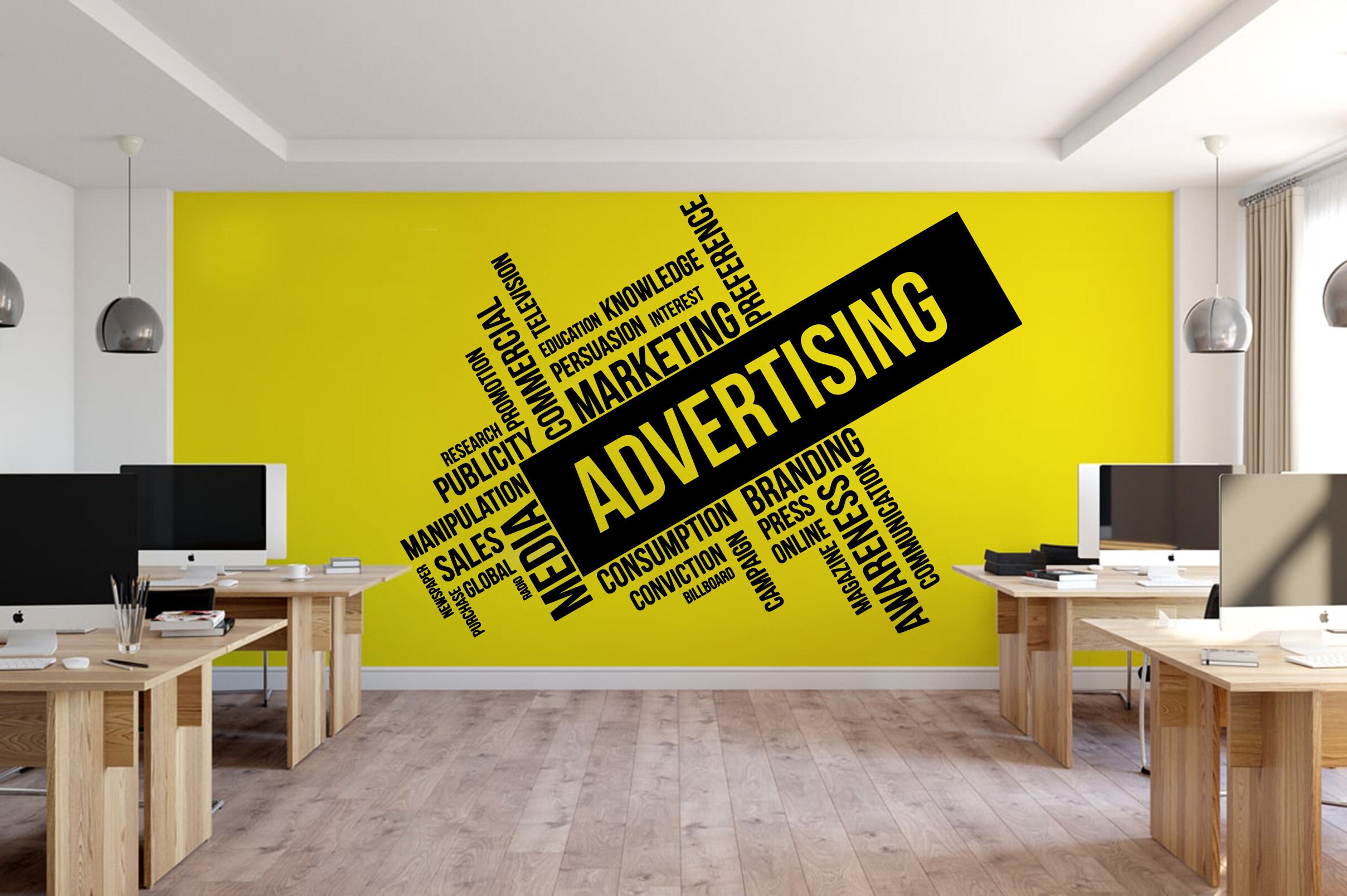 Office Decor Office Advertising Office Stickers Office Wall - Etsy Finland