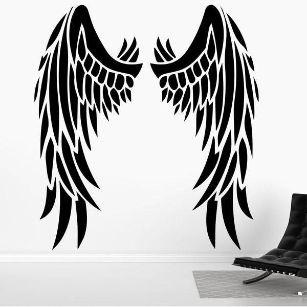 Angel Wings Wall Decal Etsy